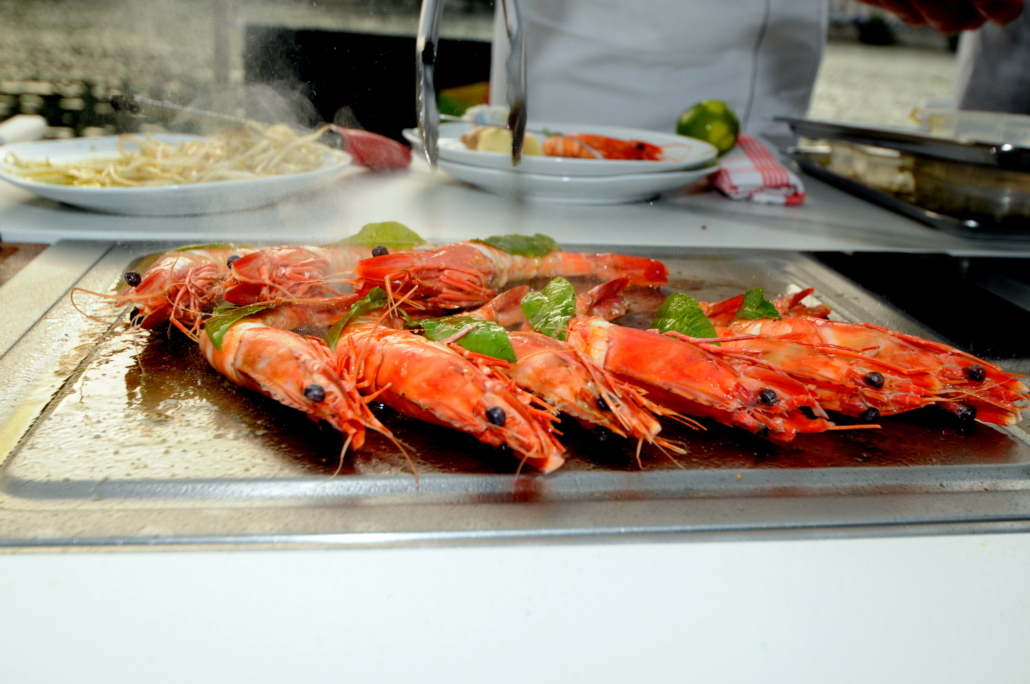 Recette de gambas au citron vert et au gingembre à la plancha à la plancha Aurehum